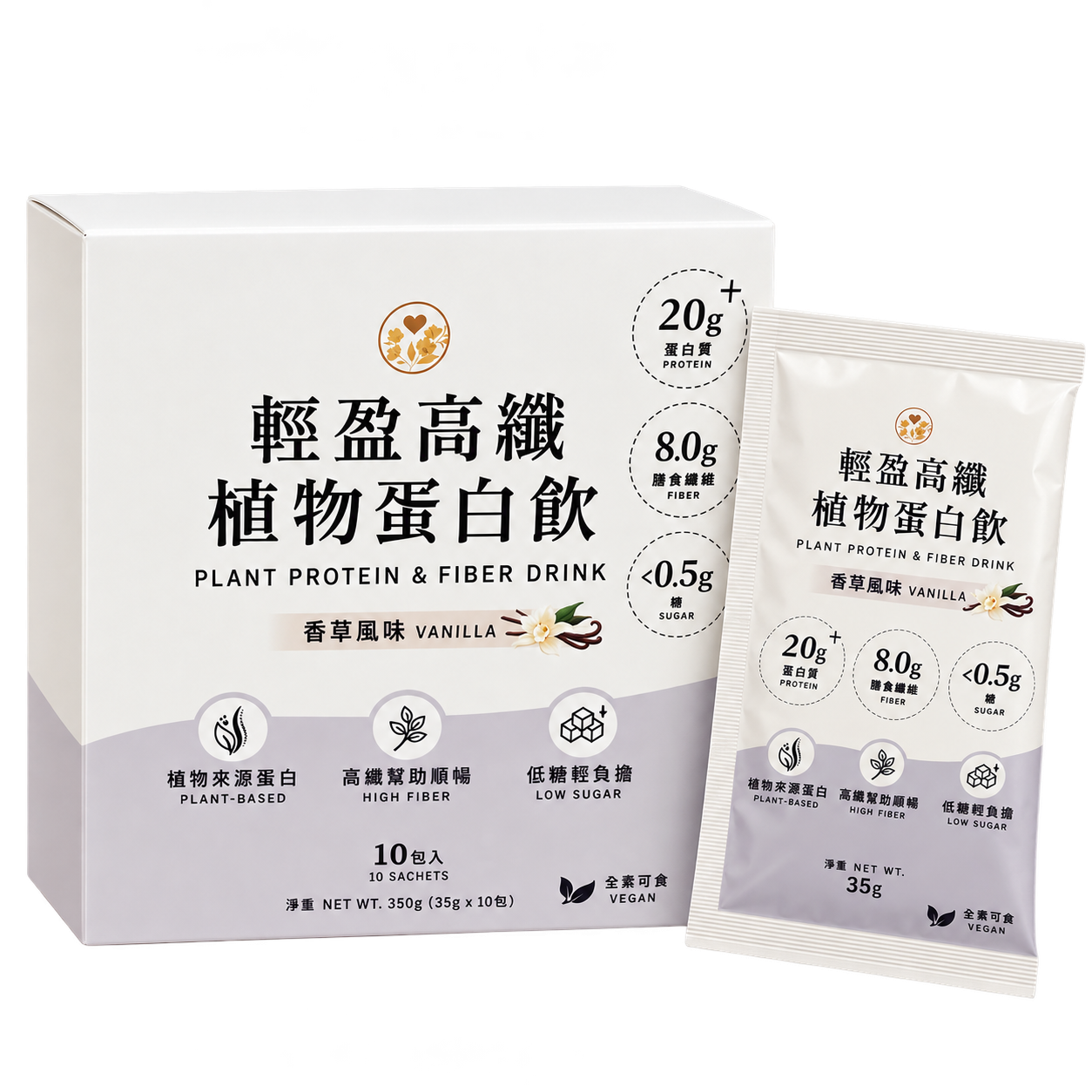 輕盈高纖植物蛋白飲